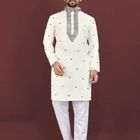 Kurta "Kumaran" - Blanc