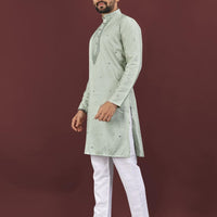 Kurta "Kumaran" - Vert d'eau