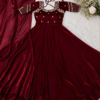 Anarkali "Kalki" - Bordeaux