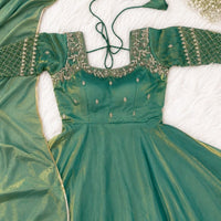 Anarkali "Kalki" - Vert pistache
