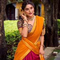 Lehenga « Krishika » - Rose