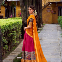 Lehenga « Krishika » - Rose
