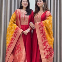 Anarkali/Robe Collection "Akshara 2 Anarkali" - Rouge