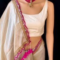 Sari "Shamila" - Beige