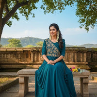 Anarkali Collection "Meenakari" - Bleu