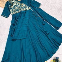 Anarkali Collection "Meenakari" - Bleu