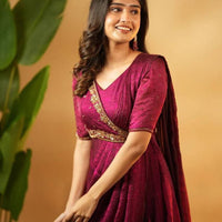 Anarkali Collection "Meenakari" - Bordeaux