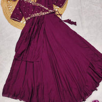 Anarkali Collection "Meenakari" - Bordeaux