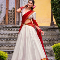 Lehenga collection "Harvani" - Blanc