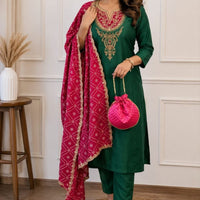 Punjabi "Neeta" - Vert bouteille