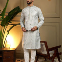 Kurta "Chudidar" - Bleu