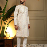 Kurta "Chudidar" - Jaune