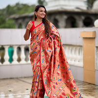 Sari "Kanji" - Rouge