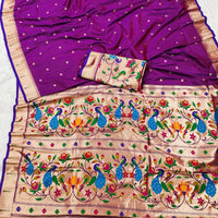Sari "Shakila" - Violet