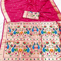 Sari "Shakila" - Rose fuschia