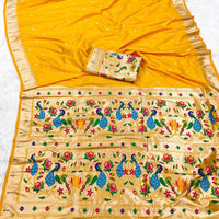 Sari "Shakila" - Jaune