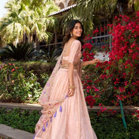 Lehenga collection "Seedi" - Éclat de rose