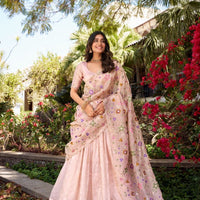 Lehenga collection "Seedi" - Éclat de rose