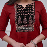 Punjabi "Kamala" - Rouge bordeaux