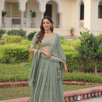 Lehenga collection "Paro" - Vert d’eau