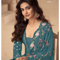 Punjabi "Mila" - Bleu vert profond