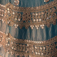 Lehenga collection "Riya" - Bleu gris