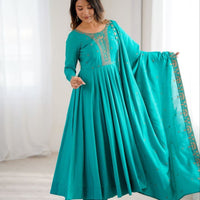 Anarkali Collection "Premala" - Vert turquoise