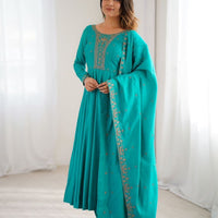 Anarkali Collection "Premala" - Vert turquoise