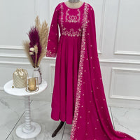 Anarkali Collection "Premala" - Rose fuschia