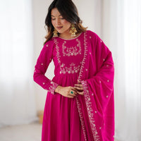 Anarkali Collection "Premala" - Rose fuschia