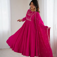 Anarkali Collection "Premala" - Rose fuschia