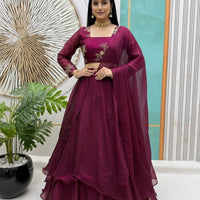 Lehenga Collection "Vimala" - Prune