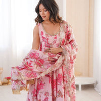 Anarkali Collection "Naneeka" - Rose