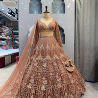 Lehenga collection "Shadiri" - Marron