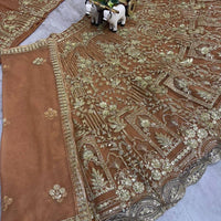Lehenga collection "Shadiri" - Marron