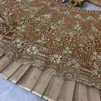 Lehenga collection "Shadiri" - Marron