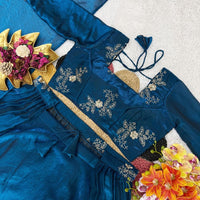 Lehenga Collection "Vimala" - Bleu