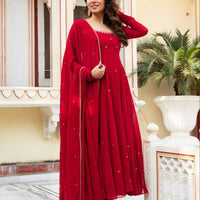 Anarkali Collection "Shobha" - Rouge