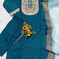 Punjabi "Jeelita" - Bleu canard