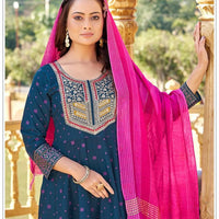Anarkali Collection "Tara" - Bleu pétrol