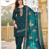 Punjabi "Anaya" - Bleu pétrol