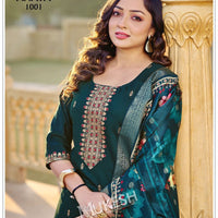 Punjabi "Anaya" - Bleu pétrol