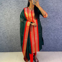 Punjabi "Kajol" - Vert bouteille