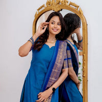 Punjabi "Jonita" - Bleu pétrole