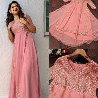 Anarkali Collection "Aïshu" - Rose poudrée