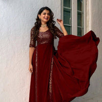 Anarkali Collection "Aïshu" - Bordeaux