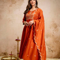 Anarkali "Anjana" - Terracotta