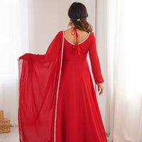 Anarkali Collection "Rajeely" - Rouge
