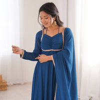 Anarkali Collection "Rajeely" - Bleu