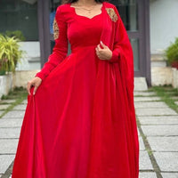 Anarkali Collection "Rangoli" - Rouge